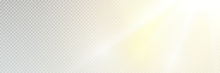 Glow light star, yellow sun rays, gold glare bokeh. Flash yellow sun, star flashed with sparkles.