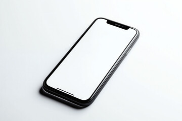 Minimalist Smartphone Mockup on White Background