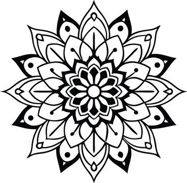 mandal design vector art beckground