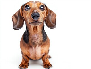 Excited dog looking up with bright eyes and eager expression, capturing the moment of anticipation in a fun environment