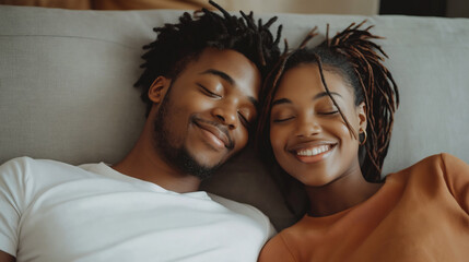 Obraz premium Joyful Moments: A Couple's Intimate Connection