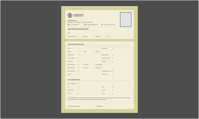 Clean corporate letterhead template design, Modern letterheads design template, Professional company letterheads template for business and project.
