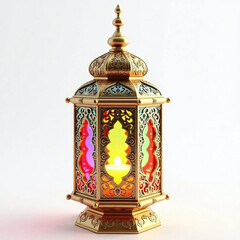 Elegant Ramadan Lantern with Vibrant Colors