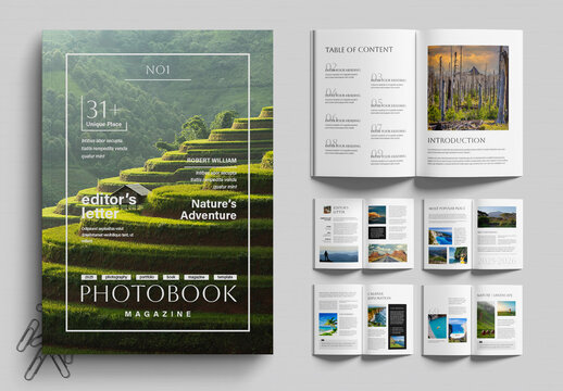 Stylish and Professional Photobook Layout for Print and Digital Publishing