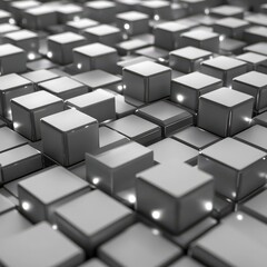 Intricate Geometric Cube Design - Abstract Digital Art