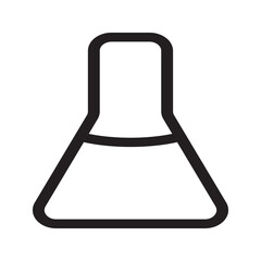 Outline of a closed test tube with a stopper, used for safe storage of reactive substances.