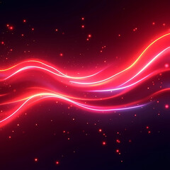 Obraz premium High-energy abstract neon wave – dynamic digital art
