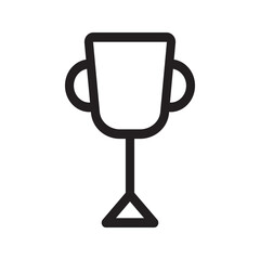 Outline icon of a trophy featuring a star at the center, representing excellence, best performance, or premium status.