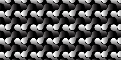 Multicolor Truchet tiling connections illustration. Patter of medium circles colorful decoration and texture, wallpaper illustration ready to use like a textile print.