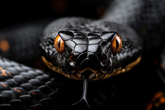 black python snake