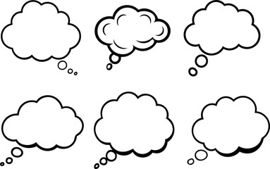 cloud vector set ,Vector illustration of clouds collection