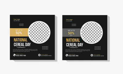  national cereal day social media post