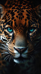 Obraz premium close up portrait of a leopard
