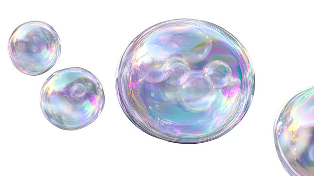 Colorful soap bubbles floating in the air, creating a whimsical and joyful atmosphere, perfect for celebrations.