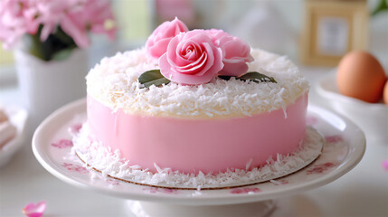  rose coconut cake