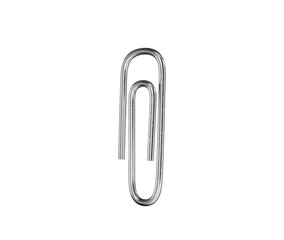A sleek metal paperclip, perfect for organizing and securing documents, 3d illustration