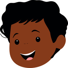 A happy child with a bright smile, full of joy and energy, representing innocence, fun, and curiosity. Perfect for family, childhood, and parenting themes in creative projects.