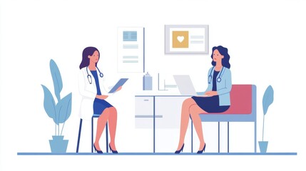 Comprehensive women s health examination with a physician for optimal well being