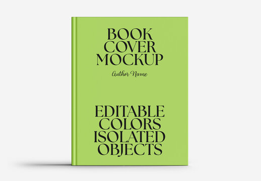 Book Cover Mockup Front View