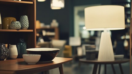 Thief alert in a home goods store, staff noticing unusual behavior. Featuring swift response and home product protection