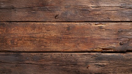 Fototapeta premium A close-up view of rustic wooden planks showcasing rich textures and natural imperfections.