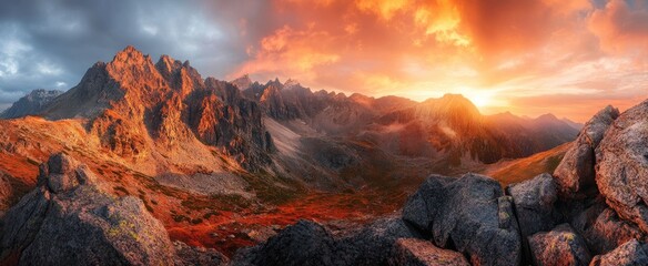 Mountain Sunset Panorama (4)