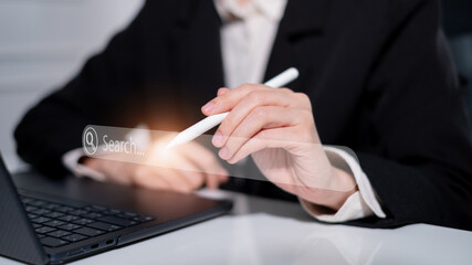 Business search opportunity technology trend information marketing digital internet online concept