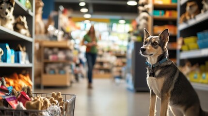 Thief alert in a pet shop, employees noticing unusual shopper behavior. Featuring swift detection and protection