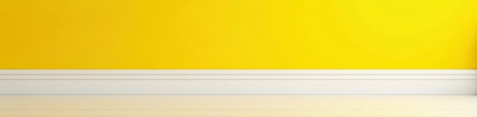 Clean white dado rail, sunny yellow lower walls, backdrop, property, space