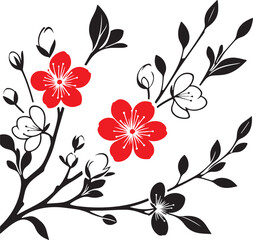 Isolated black simple blossom icon Vector, black simple blossom Silhouette,black simple blossom icon set, black simple blossom for logo,color black simple blossom Vector illustration, Vector Graphic