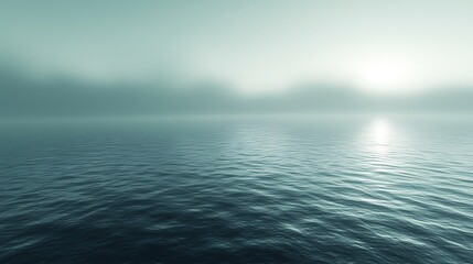 Fototapeta premium Misty morning sunrise over tranquil lake