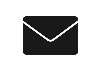 シンプルでフラットなメールのアイコンイラスト