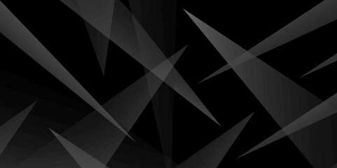 Fototapeta premium Abstract black tringle diamond shapes background. Abstract black and grey geometric triangle background design for poster, banner, shades tringle background Vector Illustration.