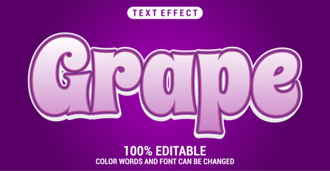 Editable Grape text style effect