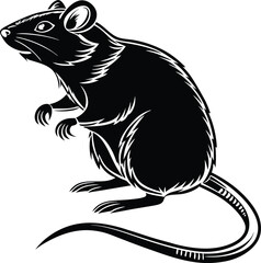 Rat Silhouette, Vector Design