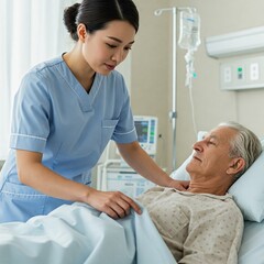 Medical Doctors, patients and Nurses in clinics or hospitals  