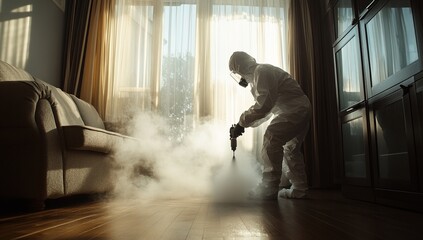 Disinfecting Home: A Comprehensive Guide to Sanitizing Surfaces and Air Effectively Using Fogging Equipment for Thorough Cleaning.
