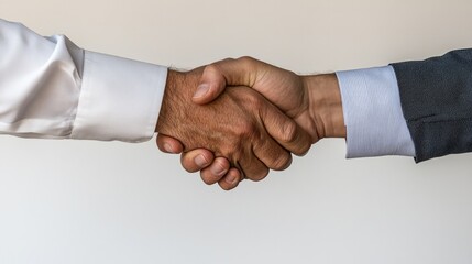 Handshake signifies agreement and partnership, showcasing unity