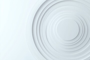 Soft concentric circles create sense of depth and tranquility on