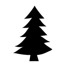 various christmas tree silhouette
