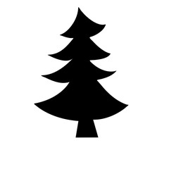 various christmas tree silhouette
