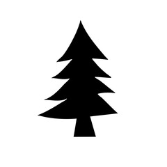 various christmas tree silhouette
