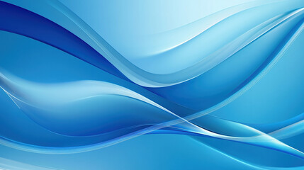 Fototapeta premium Gradient Blue Wave Background