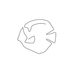 line art fish