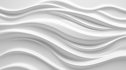 Fototapeta premium abstract white wavy background
