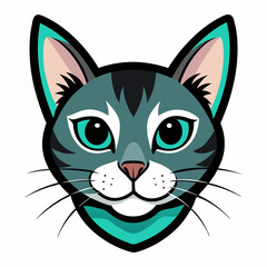 Vector illustration of a cat