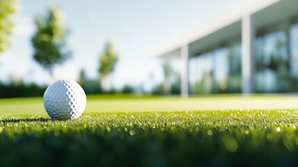 Lottery jackpot winner spending a day at an exclusive luxury golf course. Featuring elegance and wealth