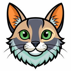Vector illustration of a cat