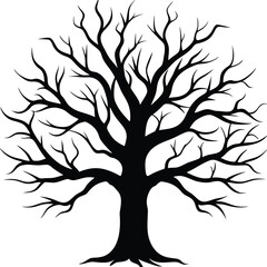 Obraz premium tree silhouette vector