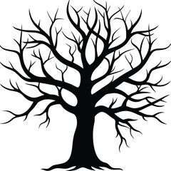 Obraz premium tree silhouette vector